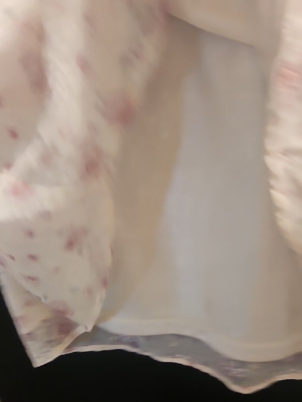 Light Pink Floral Peasant Blouse - Picture 6 of 7